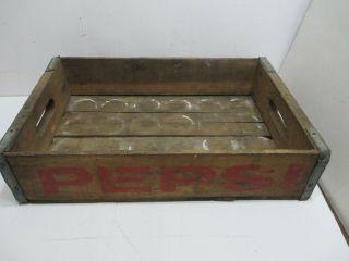 Vintage Pepsi Cola 16 Wood Crate - - -