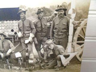 Vtg RPPC Pre WWI WW1 Photo Postcard Fire Control Brigade US 4th Field Artillery 2