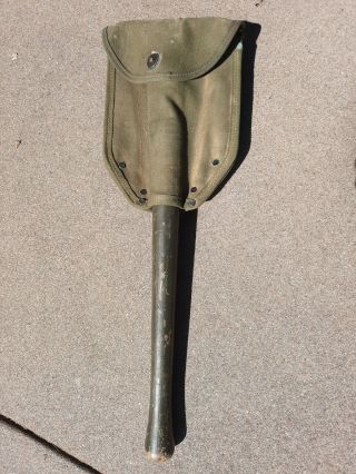 Ww2 Wwii Us Army Usmc Military M1943 Entrenching Tool Folding Shovel Ames 1945