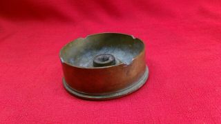 1942 Wwii Trench Art - Ash Tray From Brass Shell Casing
