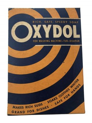 Vintage Oxydol Laundry Detergent Box Soap Washing