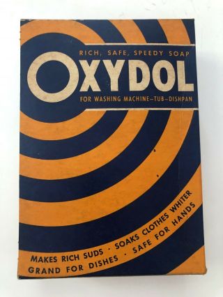 Vintage OXYDOL Laundry Detergent BOX Soap Washing 2