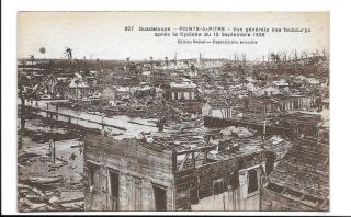 Guadeloupe - Pointe - A - Pitre : Vue Générale Des Faubourgs / Cyclone 12/09/1928