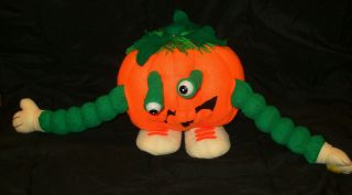 Gemmy Halloween Animated Spooky Noise Light Up Moving Eyes Stuffed Pumpkin