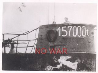 Wwii German War Photo Emblem On Tower U - Boat / U - Boot