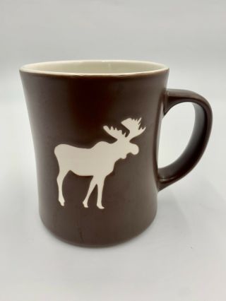 Starbucks Moose 2009 Coffee Mug Brown Cup Embossed Etched 16 Oz