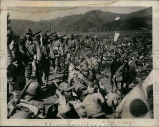 1940 Press Photo Japanese Soldiers In Pursuit Of Chiang Kai - Shek 
