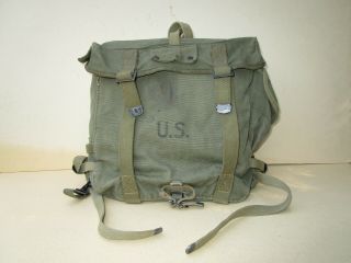 Vintage Wwii Ww2 Us Army Combat Field Pack Bag M - 1944 By Hinson Dated 1945