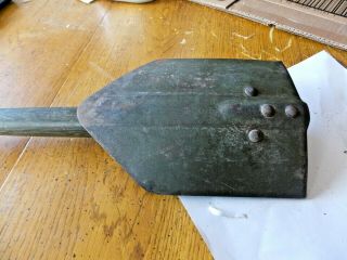WWII US Army Military Folding Shovel Entrenching Tool 1945 AMES 3