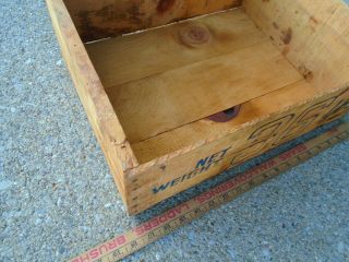 Vintage Wood Table Grapes California Fruit Crate Box Advertising First Run usa 3