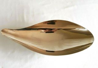 Mid Century Reed & Barton Tear Drop Shape Silver Plate Candy Or Nut Dish 1954