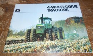 1980 John Deere 4 - Wheel Drive Tractors Brochure In Shape