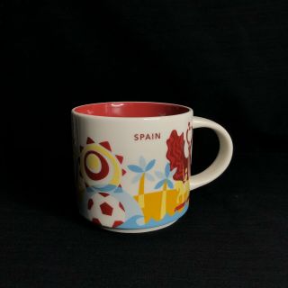 Starbucks You Are Here 2018 Spain Coffee Cup Mug 14oz