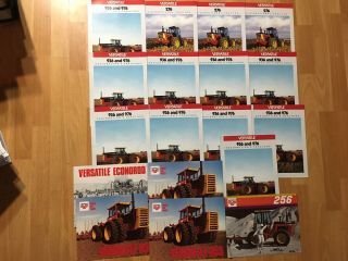 Group 17 Vintage Versatile Tractor Brochures Originals Real