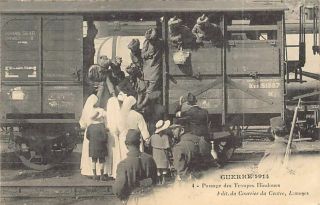 India - World War One - A Train Of Indian Troops In Limoges,  France - Publ.  Cour
