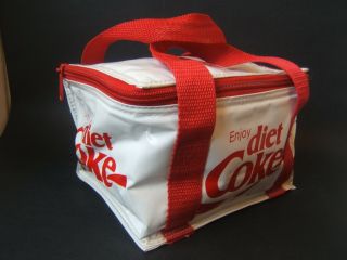 Enjoy Diet Coke Insulated Small Soft Cooler Lunch Bag 8x6x5 " Coca Cola Soda Pop