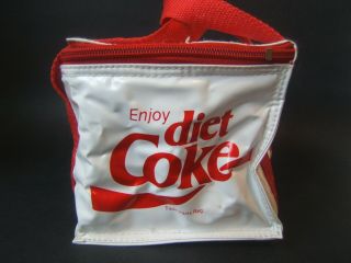 Enjoy Diet Coke Insulated Small Soft Cooler Lunch Bag 8x6x5 