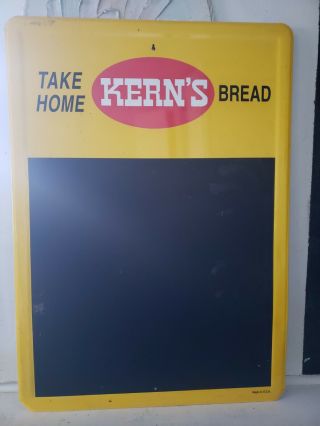 A Vintage Kerns Chalkboard/sign.  Item Is 28 " X 19 3/4