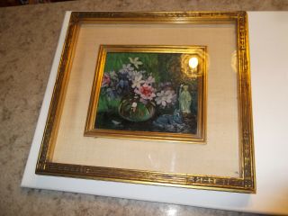 Rare Vintage Oil On Board Painting By Frederic M.  Grant