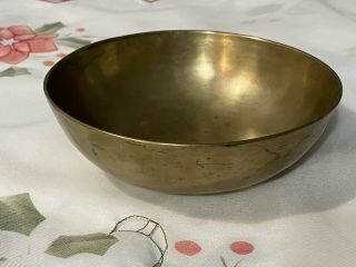Tibetan “singing” Hand Hammered Brass Bowl