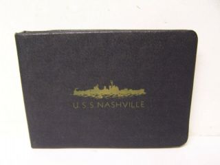Your Ship The Uss Nashville Navy Souvenir Photo Story Book Wwii 1942 1945