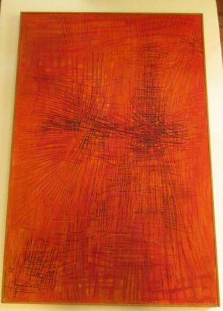 Bettina Spitzer Painting Rare Early Exhibited Abstract Expressionism Modernism