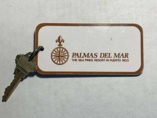 Palmas Del Mar Sea Pines Resort Hotel Room Key Fob With Key Humacao Puerto Rico