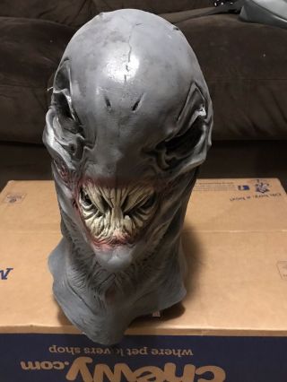 Steve Wang Alien Carnivore Mask Monster Costume Prop Head Latex Mask Aliens Trek