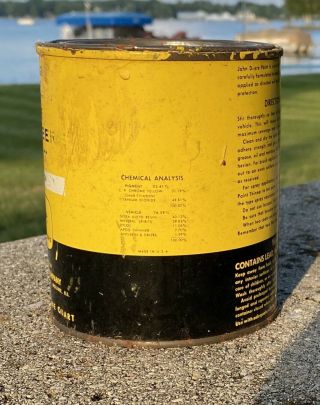 Vintage John Deere PT51 Yellow Paint Quart Can 2