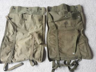 2 Wwii Korea Us Army 5 Gallon Collapsible Water Bladder Carrying Bag 1945 1951