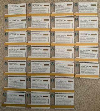 Starbucks 2014 Alphabet Cards Letters A - Z Set of 26 US Edition 2