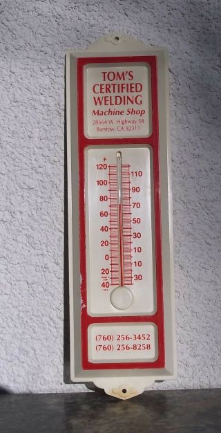 Vintage Morco Plastic Advertising Wall Thermometer Tom 