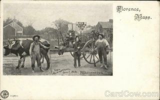 Florence,  Ma 250th Anniversary,  June 7,  1904,  Northampton Hampshire County Postcard