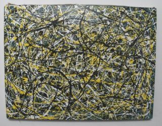 Jackson Pollock,  Painting Abstract Style,  Signed