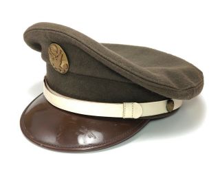 Wwii Us Army Military Police Mp Enlisted Service Cap Uniform Visor Hat