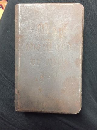 Ww2 Heart Shield Bible And Steel Front Cover