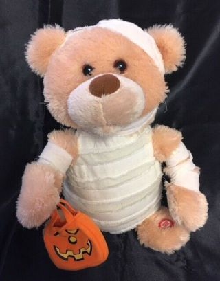 Singing Animated Mummy Bear Plush Sunny Toys Thriller Halloween Figure Lc