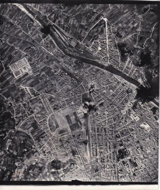 Aaf Aerial Photo 320th Bomb Group Campo Rr Yards Florence 1944 Italy 16