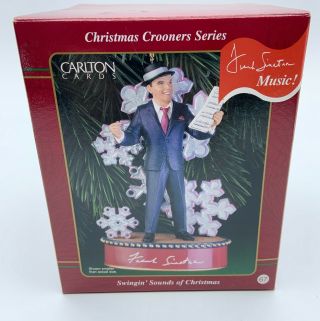 Carlton Cards Frank Sinatra Swingin’ Sounds Christmas Musical Ornament 2000