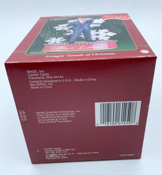 Carlton Cards Frank Sinatra Swingin’ Sounds Christmas Musical Ornament 2000 3