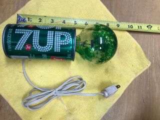 Vtg 70s 7 Up Groovy Soda The Uncola Can Novelty Flicker Light Lamp