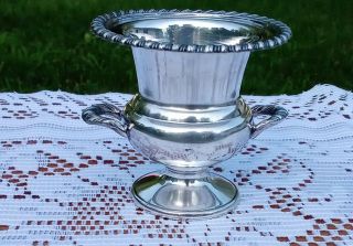 Vintage Kenilworth Silver Plate Urn Champagne Bucket Type Toothpick Holder
