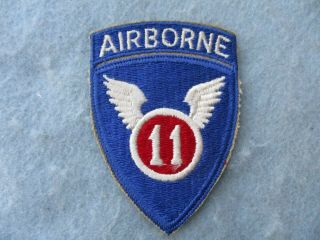 Wwii Us Army Patch 11th Airborne Division With Tab Pacific Wwii