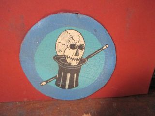 Wwii Usaaf Skull Top Hat 15 Th Fighter Sqdn 53 Fg Flight Jacket Patch