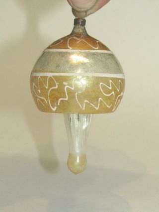 German Antique Glass Figural Ice Cream Cone Christmas Ornament Decoration 1930 