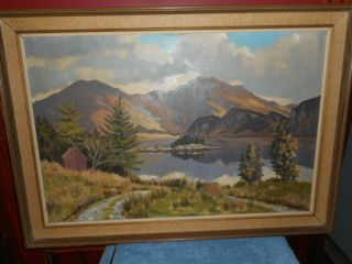 John Hart Impressionist Oil Painting Loch Long Glasgow Scotland C.  A.  I