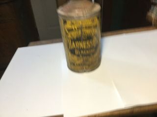 Vintage Advertisingtin 1 Qt.  Hollingshead Harness Oil Blacking Cone Top Can