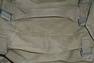 US ARMY WW2 M - 1945 PACK FIELD CARGO VINTAGE CANVAS BAG MILITARY 2