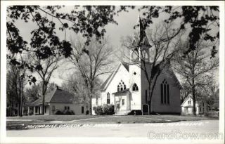 Rppc Wausa,  Ne Methodist Church And Parsonage Knox County Nebraska Postcard