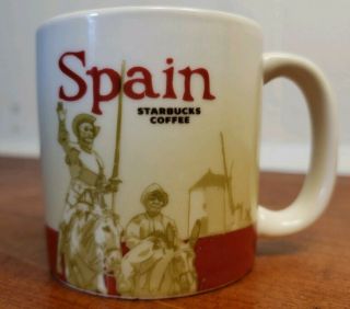 Starbucks Coffee Spain 3oz Mini Mug Cup 2015 Collector Series España Don Quixote